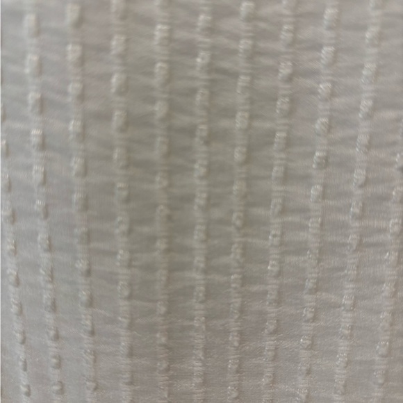 Medium Sheer White Ann Taylor Flounce Short Sleeve Blouse - Picture 5 of 8